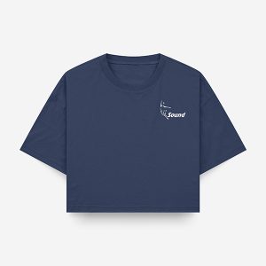Tshirt Crop blu
