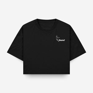Tshirt Crop nera